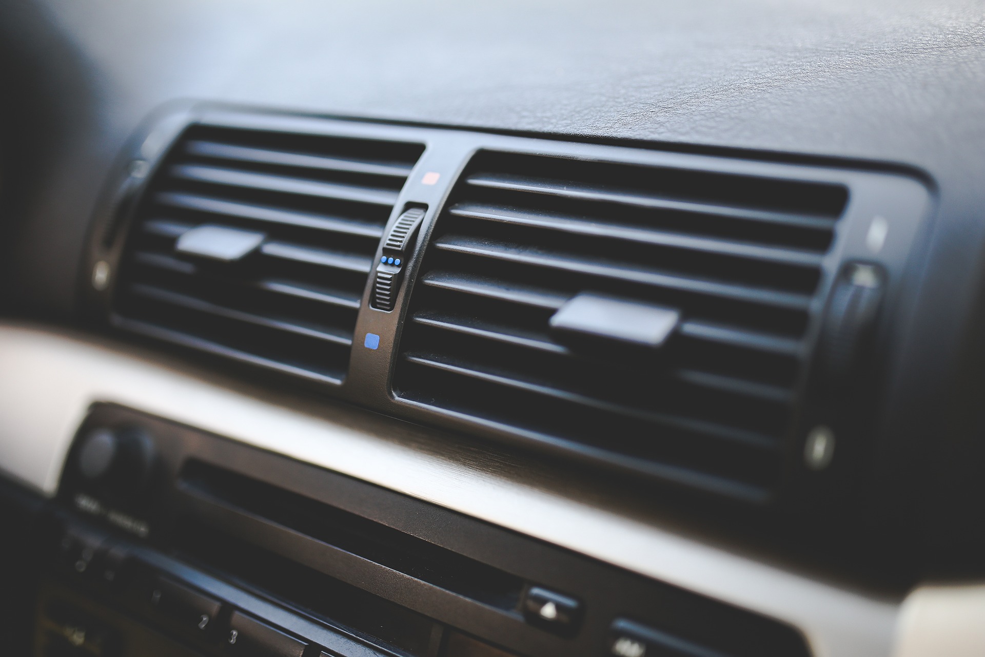 A car's air conditioning unit