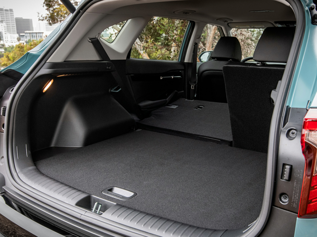 The trunk of a Kia Seltos