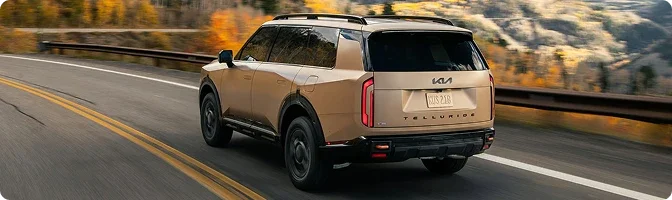 Kia Telluride, Sorento and Carnival size and engine side by side