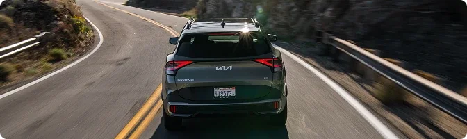 2026 Kia Sportage and Honda CR-V driving on Western PA roads