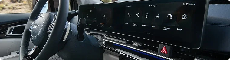 Kia Carnival Hybrid Dashboard Technology